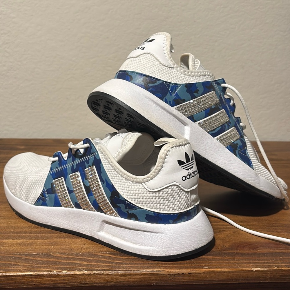 Custom crystalled adidas shoe